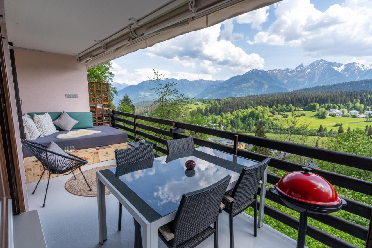 -Panorama-Bergblick- Dampfbad-Dusche Und Aussenbett Apartment ฟลิมส์ ภายนอก รูปภาพ