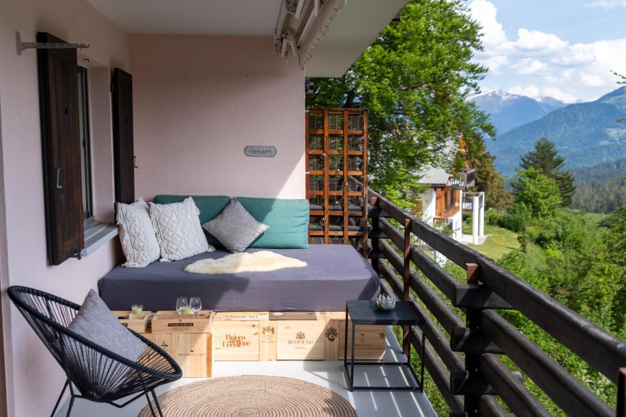 -Panorama-Bergblick- Dampfbad-Dusche Und Aussenbett Apartment ฟลิมส์ ภายนอก รูปภาพ